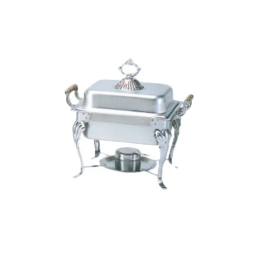 Thunder Group SLRCF0825 Half-Size Deluxe Chafer, 4 Quart, Lift-Off Cover, Canned Heat - Set