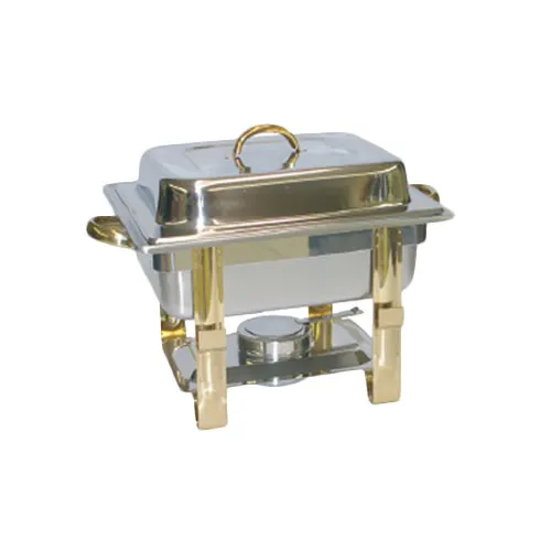 Thunder Group SLRCF0834GH Chafer, 4 Quart, Half-Sized, Rectangular - Set