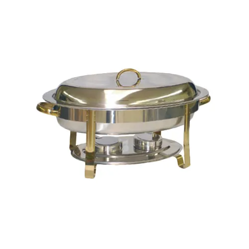 Thunder Group SLRCF0836GH Chafer, 6 Quart, Oval, Lift-Off Cover - Set