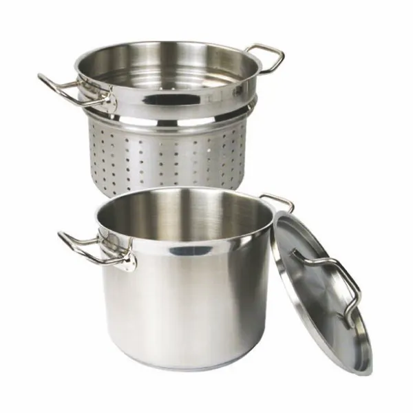 Thunder Group SLSPC012 Pasta Cooker, 12 Quart, Encapsulated Base, 18/8 Stainless Steel