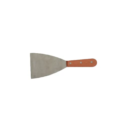 Thunder Group SLTWBS004 Pan Scraper, 4" Blade, Wood Handle, Stainless Steel