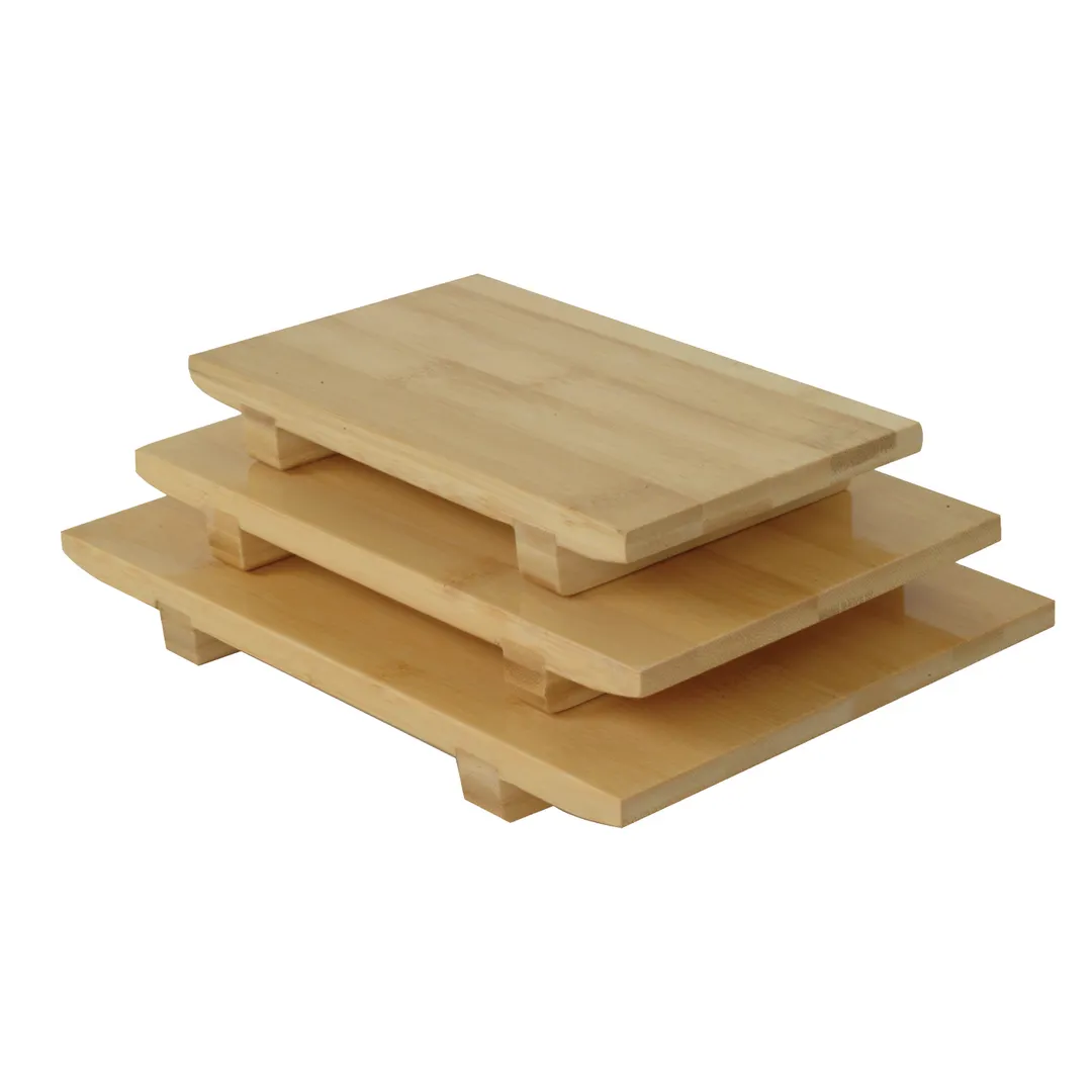 Thunder Group WSPB001 Sushi Serving Plate, 8-1/2" X 4-3/4" X 1-1/4", Bamboo