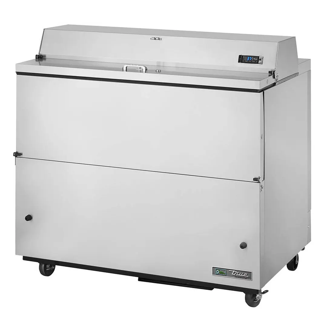 True TMC-49-S-SS-HC 49" Single Sided Milk Cooler, Forced Air, 12 Crates Capacity