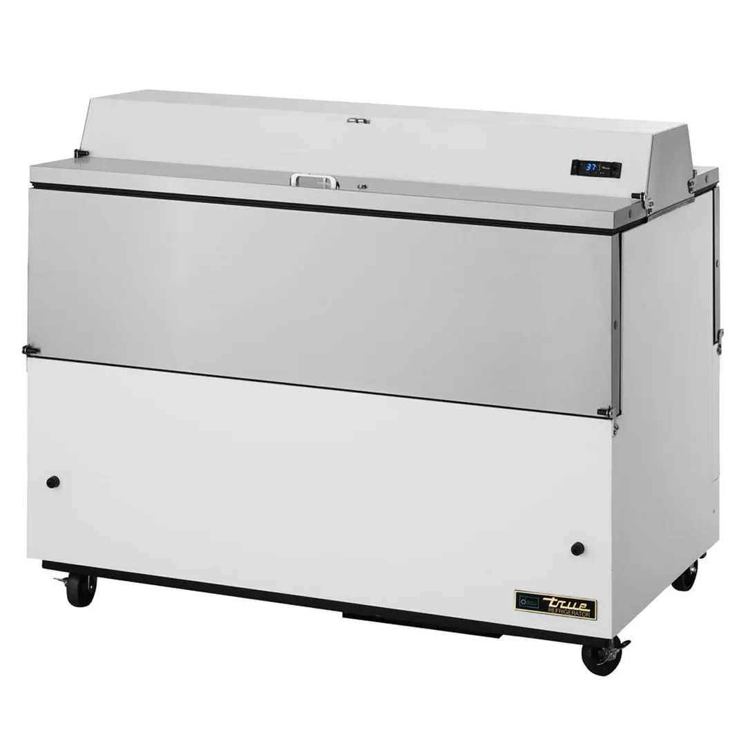 True TMC-58-DS-SS-HC 58" Dual Sided Milk Cooler, Forced Air, 16 Crates Capacity