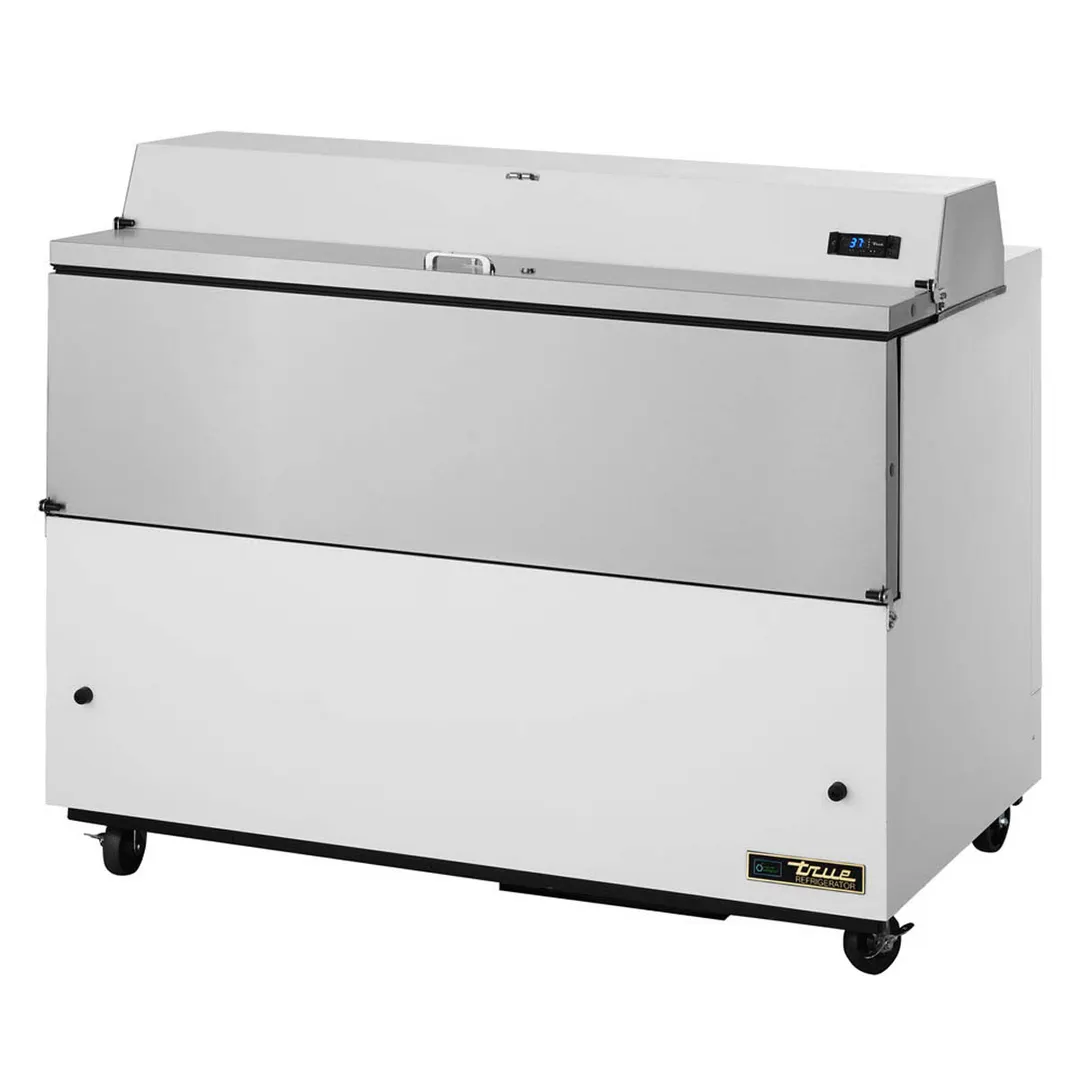 True TMC-58-SS-HC 58" Single Sided Milk Cooler, Forced Air, 16 Crates Capacity