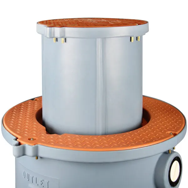 Thermaco ECALA-TZ-18 Extension Collar Adapter Lid Assembly w/18” Extension Collar for TZ-400/TZ-600