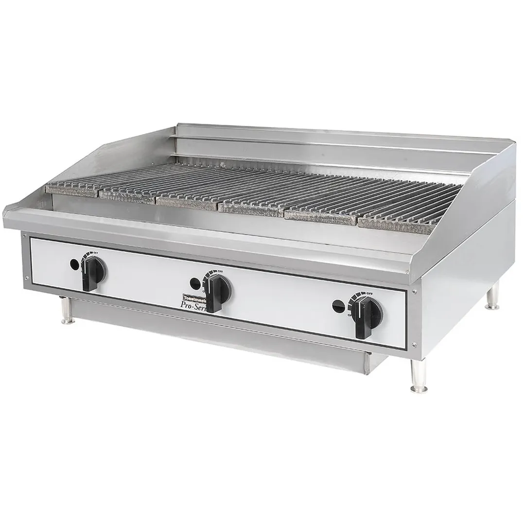 Toastmaster TMRC36 36" Countertop Gas Radiant Charbroiler w/ (3) Burners, 90.000 BTU