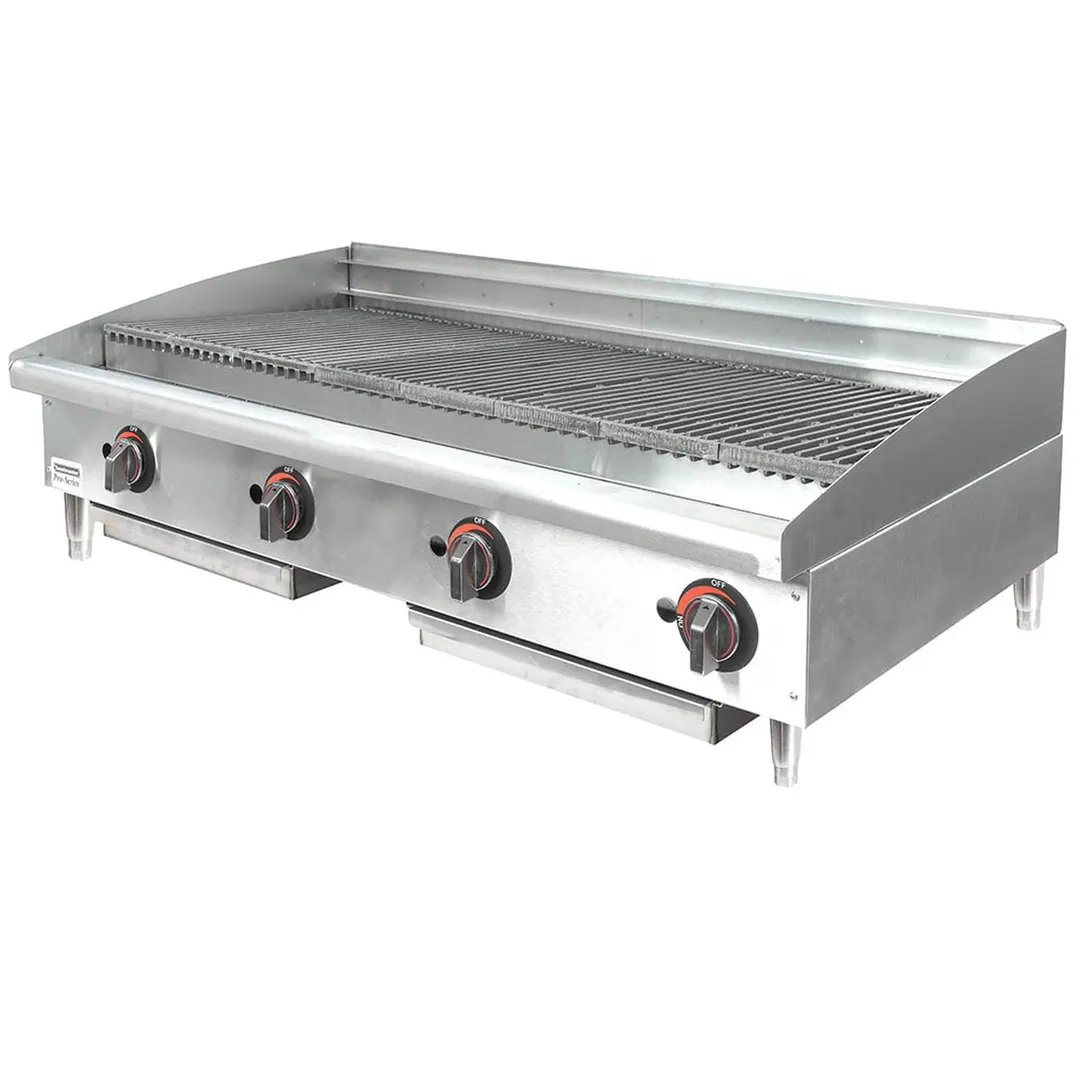 Toastmaster TMRC48 48" Countertop Gas Radiant Charbroiler w/ (4) Burners, 120.000 BTU