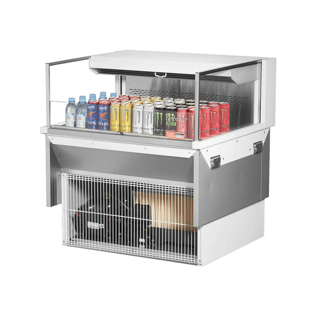 Turbo Air TOM-36L-UF-W(B)-1SI-N 36" Drop In Open Refrigerated Deli Display Case