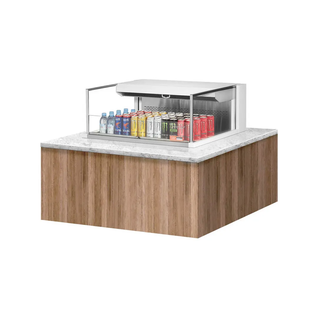 Turbo Air TOM-36L-UF-W(B)-1SI-N 36" Drop In Open Refrigerated Deli Display Case