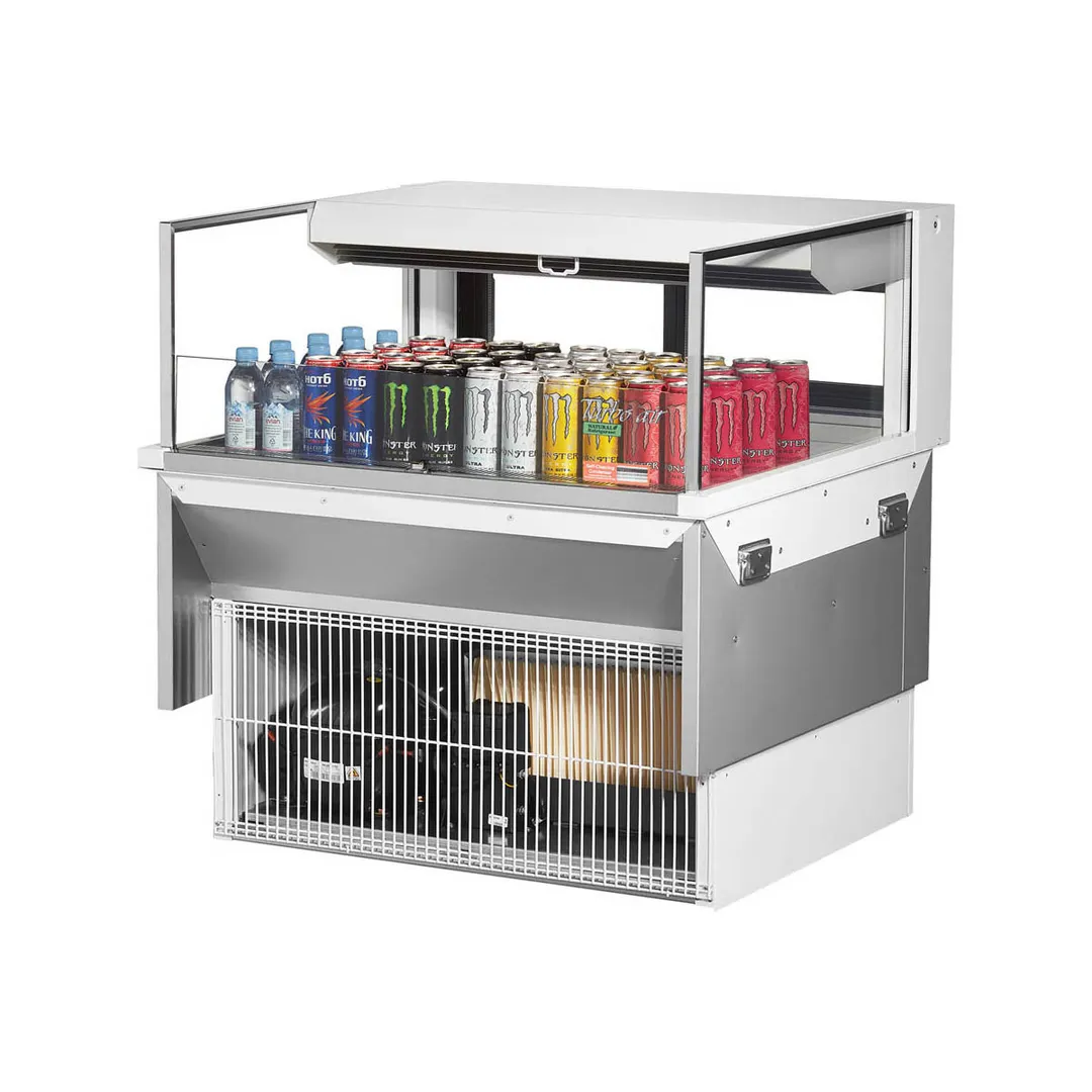 Turbo Air TOM-36L-UFD-W(B)-1SI-N 36" Drop In Open Refrigerated Deli Display Case