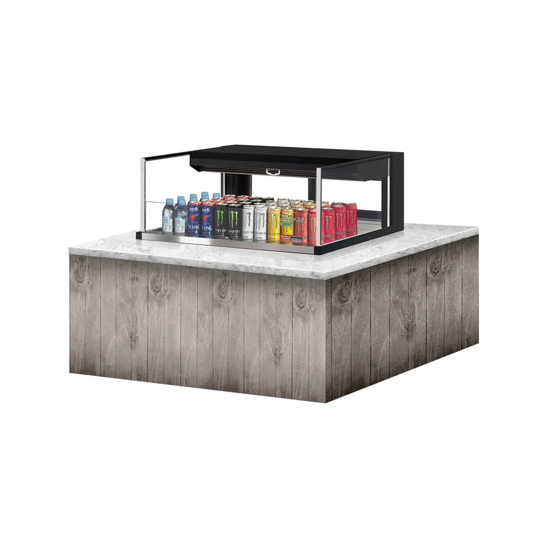 Turbo Air TOM-36L-UFD-W(B)-1SI-N 36" Drop In Open Refrigerated Deli Display Case