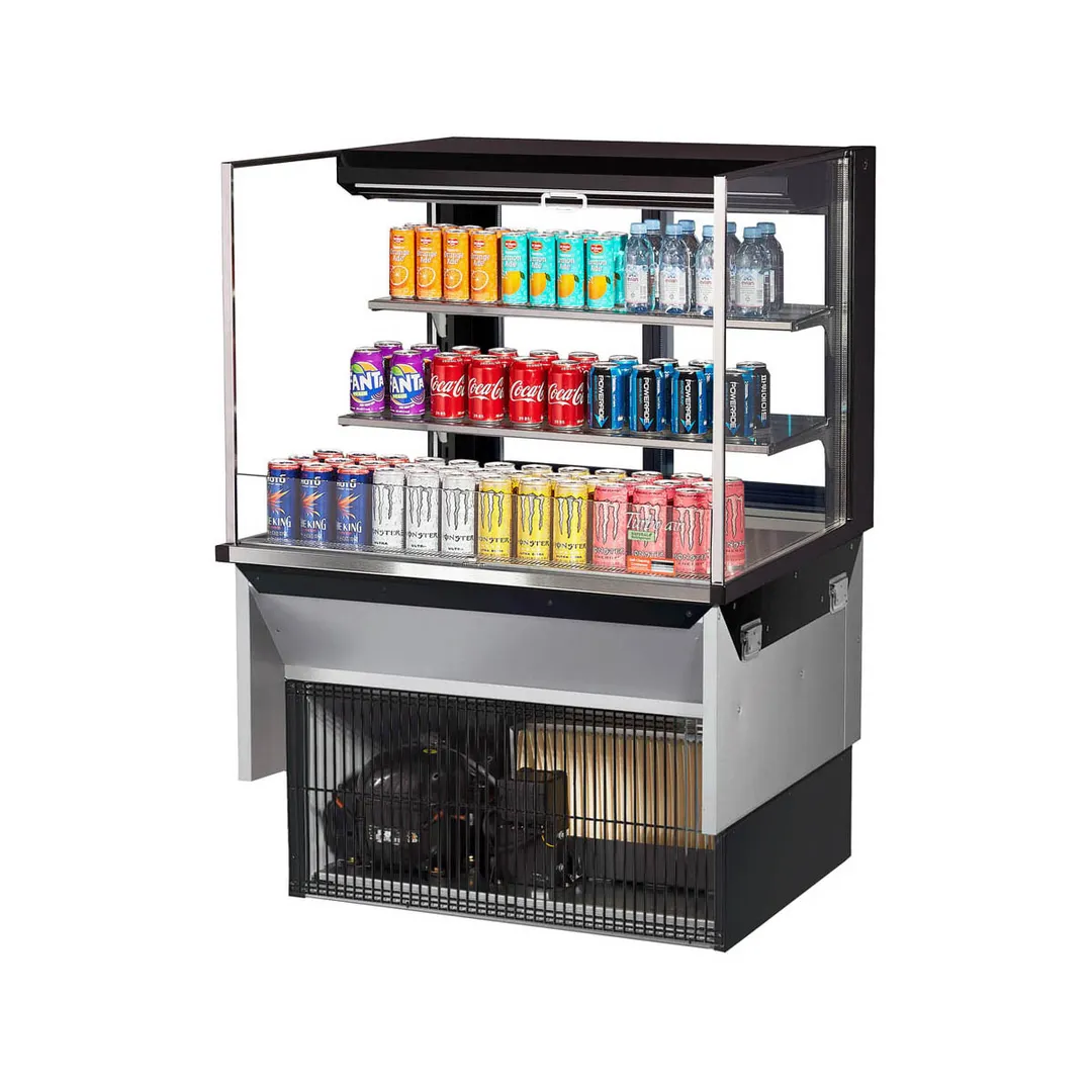 Turbo Air TOM-36L-UFD-W(B)-3SI-N 36" Drop In Open Refrigerated Deli Display Case