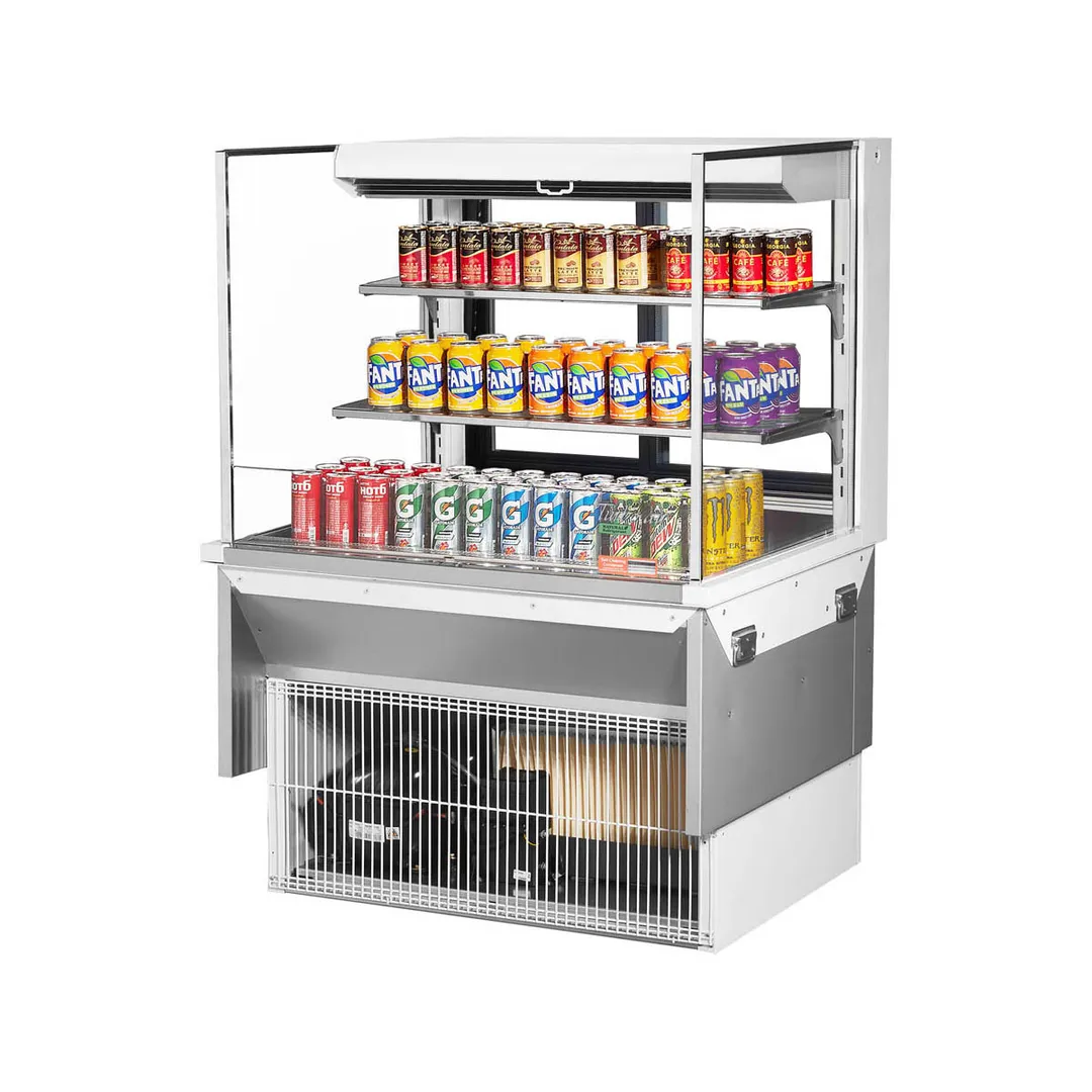 Turbo Air TOM-36L-UFD-W(B)-3SI-N 36" Drop In Open Refrigerated Deli Display Case