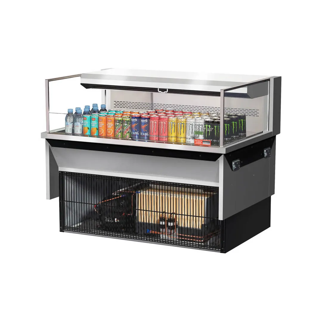 Turbo Air TOM-48L-UF-S-1SI-N 47" Drop In Open Refrigerated Deli Display Case
