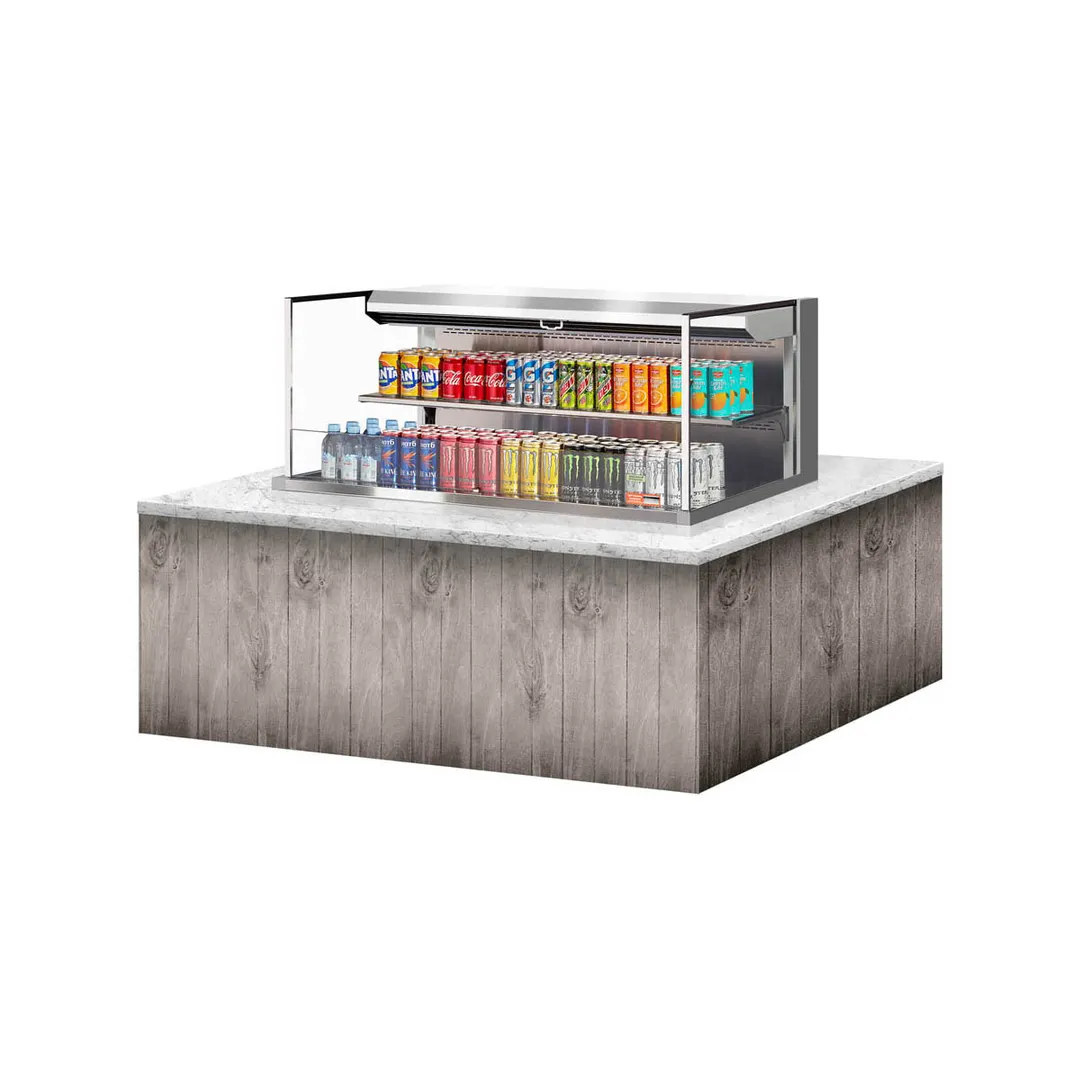 Turbo Air TOM-48L-UF-S-2SI-N 47" Drop In Open Refrigerated Deli Display Case