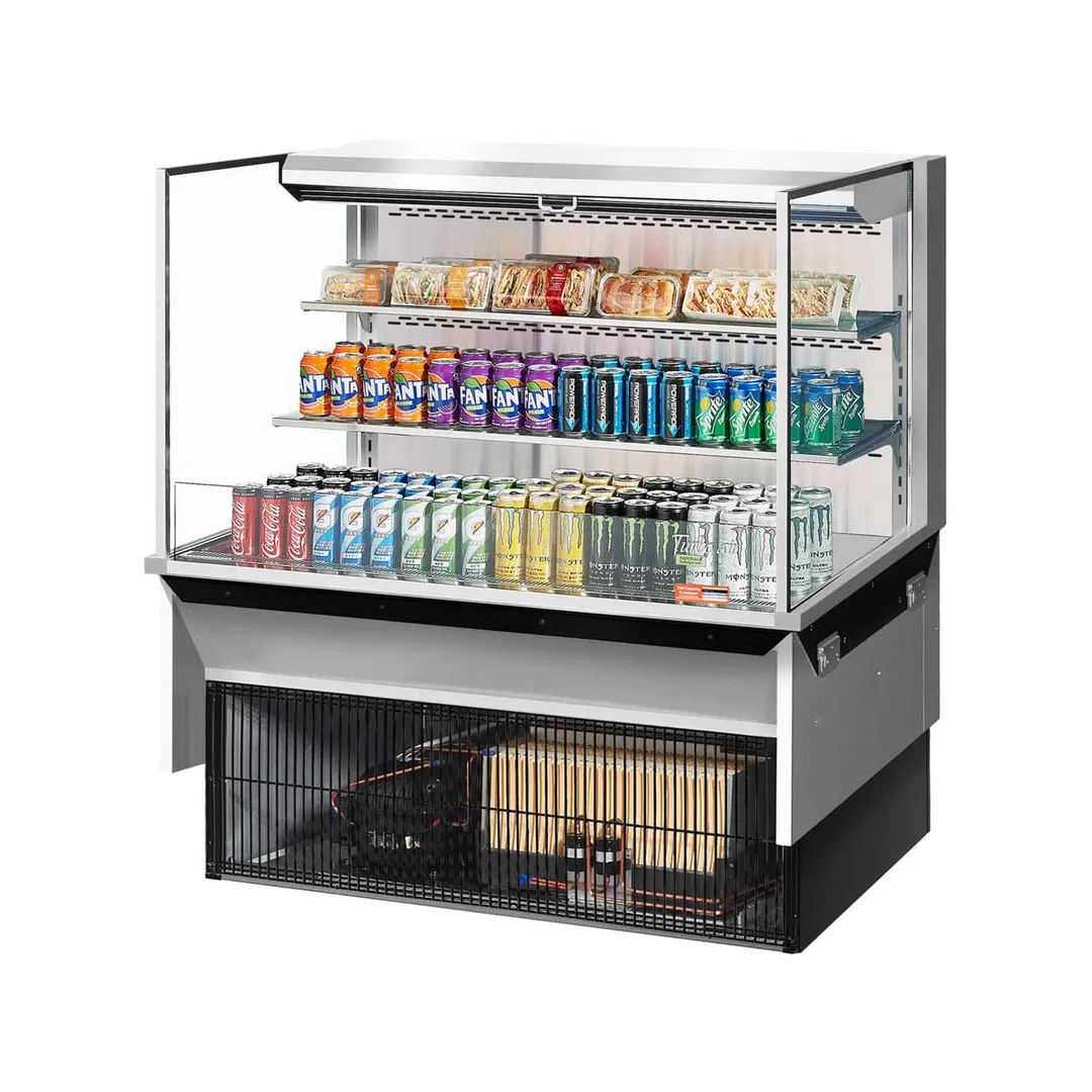 Turbo Air TOM-48L-UF-S-3SI-N 47" Drop In Open Refrigerated Deli Display Case