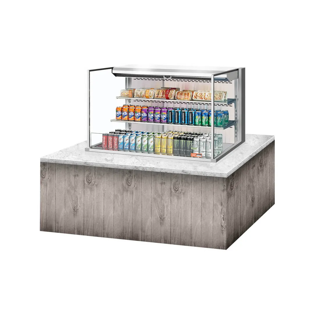 Turbo Air TOM-48L-UF-S-3SI-N 47" Drop In Open Refrigerated Deli Display Case
