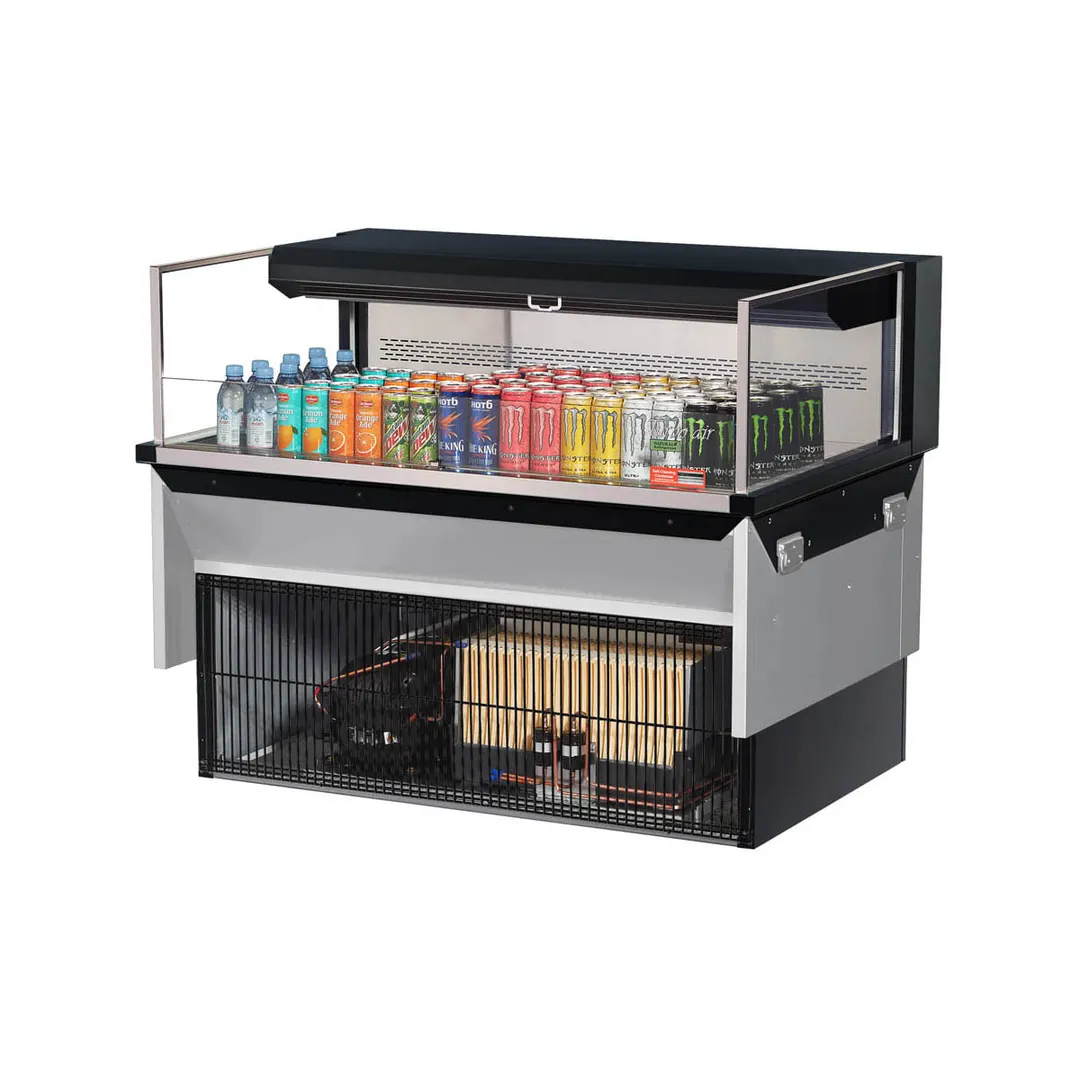 Turbo Air TOM-48L-UF-W(B)-1SI-N 48" Drop In Open Refrigerated Deli Display Case