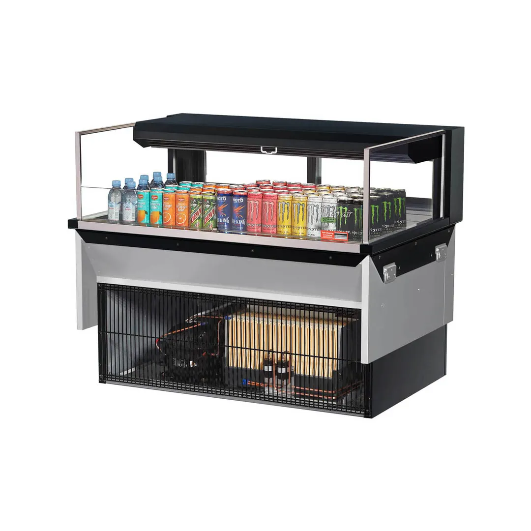 Turbo Air TOM-48L-UFD-W(B)-1SI-N 48" Drop In Open Refrigerated Deli Display Case