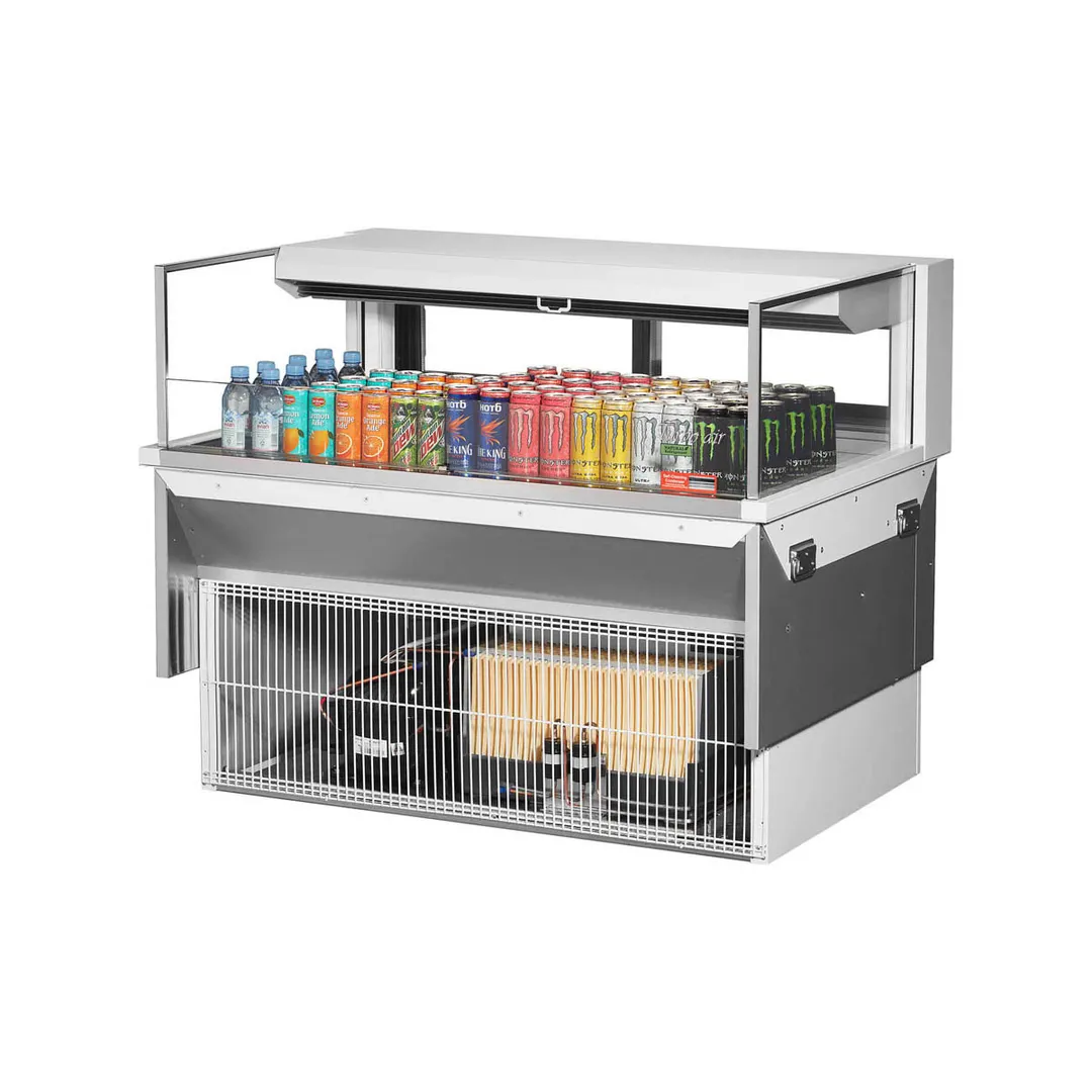 Turbo Air TOM-48L-UFD-W(B)-1SI-N 48" Drop In Open Refrigerated Deli Display Case