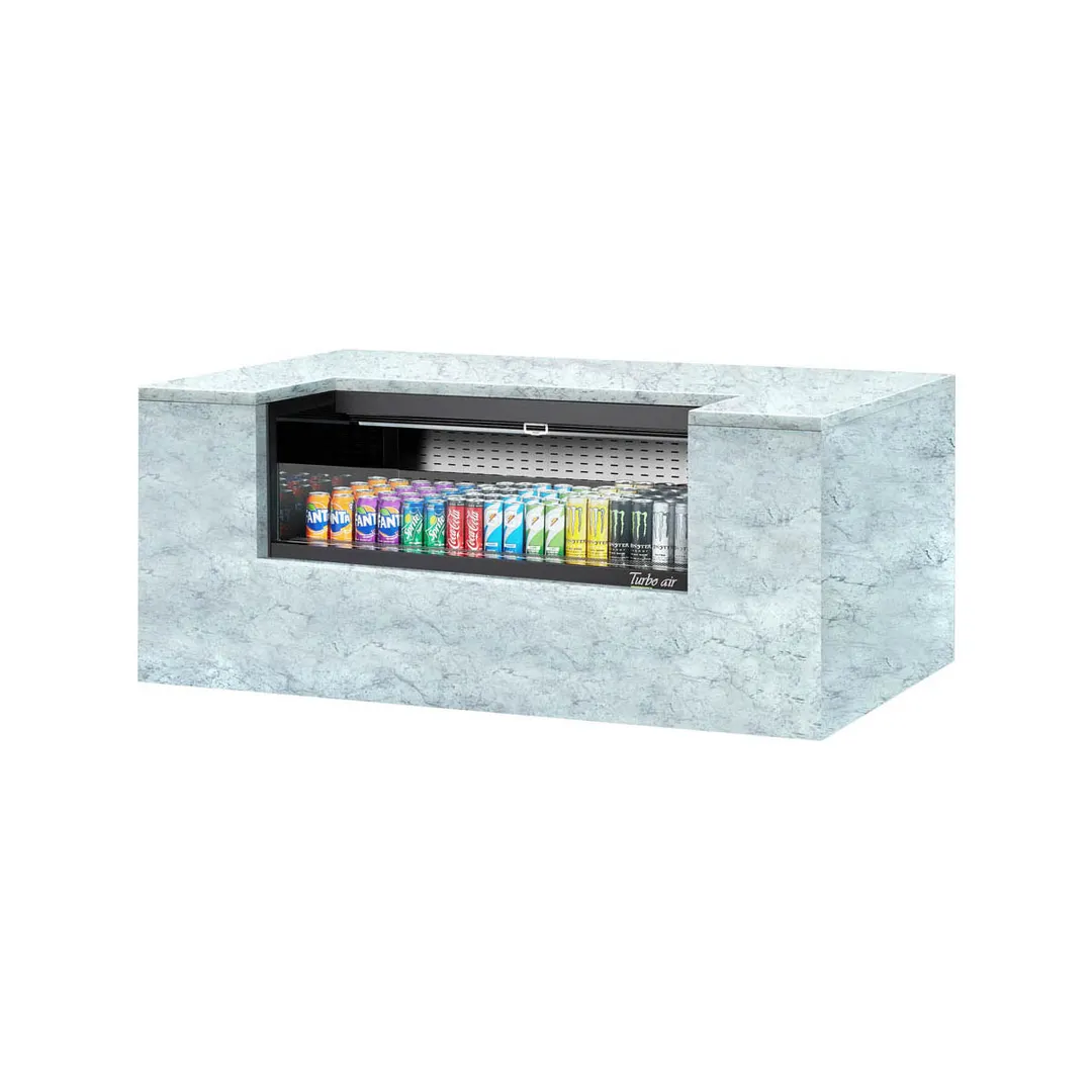 Turbo Air TOM-48UC-W(B)-N 48" Drop In Open Refrigerated Deli Display Case