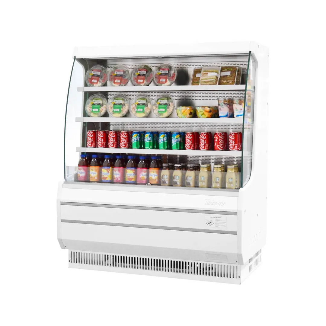 Turbo Air TOM-50MW(B)-N 50" Vertical Open Air Merchandiser, Specify Exterior, Self-Contained, 3 Shelves