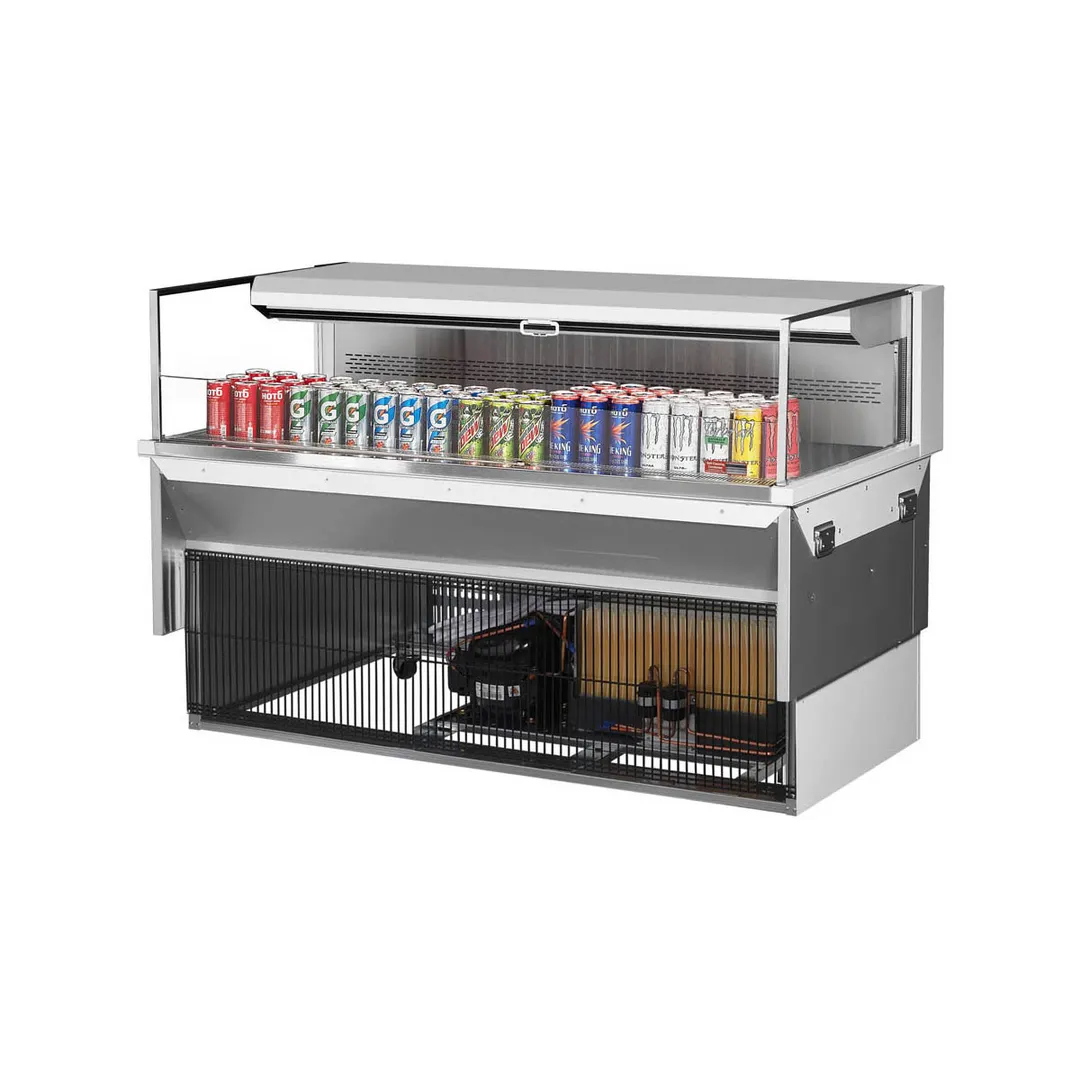 Turbo Air TOM-60L-UF-W(B)-1SI-N 60" Drop In Open Refrigerated Deli Display Case