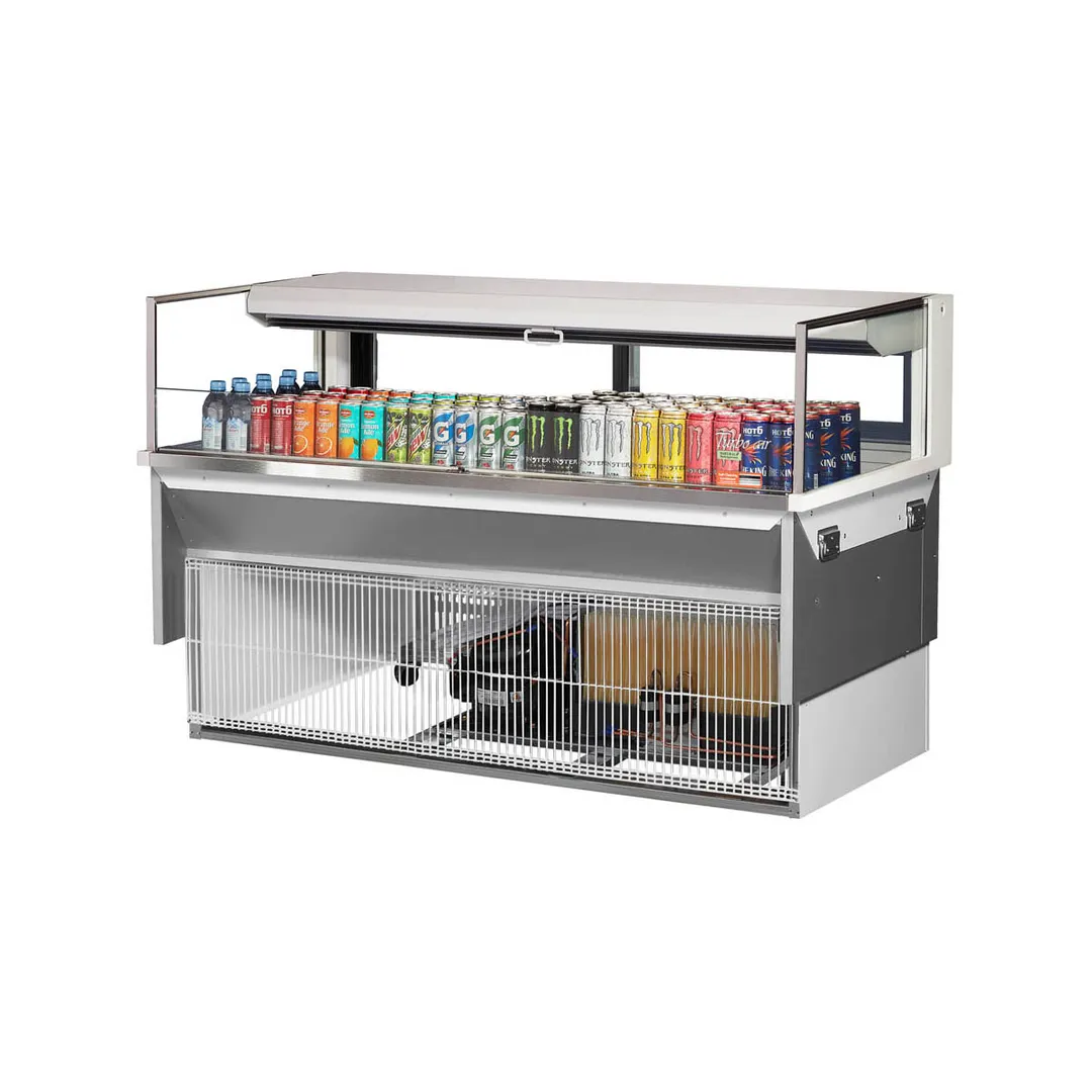 Turbo Air TOM-60L-UFD-W(B)-1SI-N 60" Drop In Open Refrigerated Deli Display Case