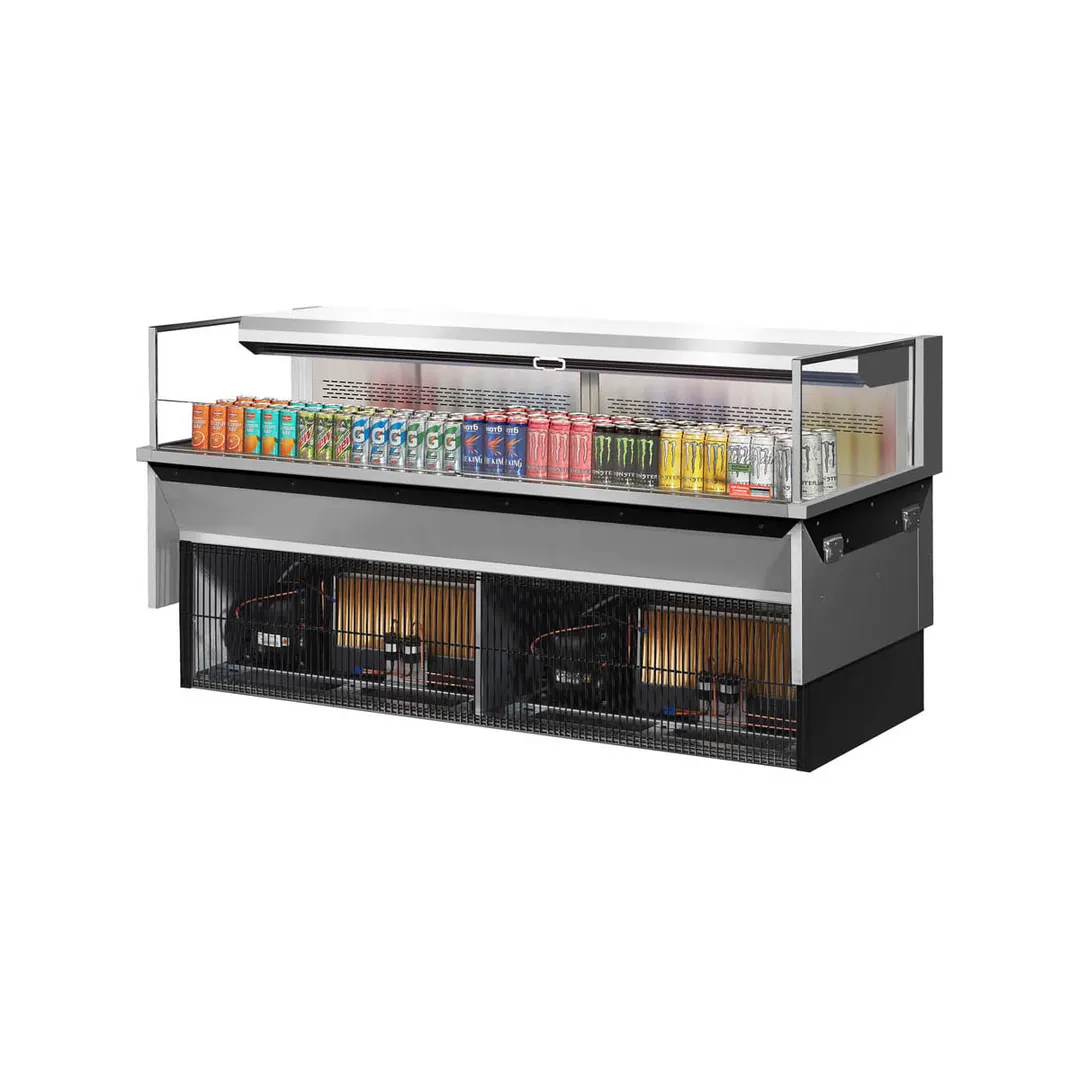 Turbo Air TOM-72L-UF-S-1SI-N 71" Drop In Open Refrigerated Deli Display Case