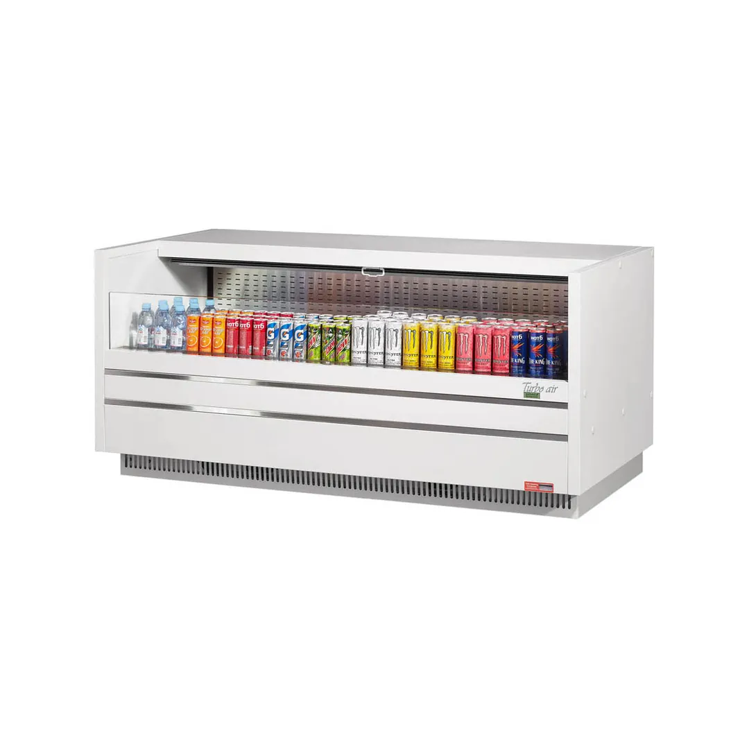 Turbo Air TOM-72UC-W(B)-N 72" Drop In Open Refrigerated Deli Display Case