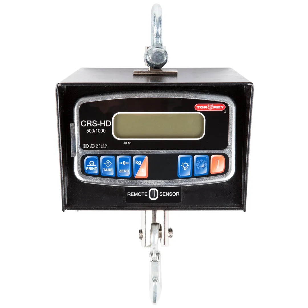 Tor-Rey CRS-500/1000 500 Kg X .2 Kg / 1000 Lb X 0.5 Lb Toggles Between Kg & Lb