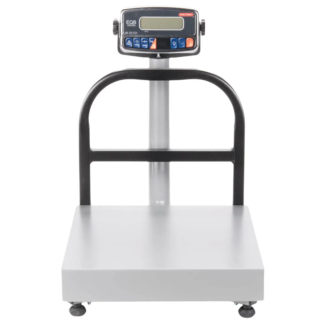 Tor-Rey EQB-100/200 Scale 200 LBS 0.05 LBS Precision 15x19" Platter 1 1/4" Backlit Display Lead-Free Finish