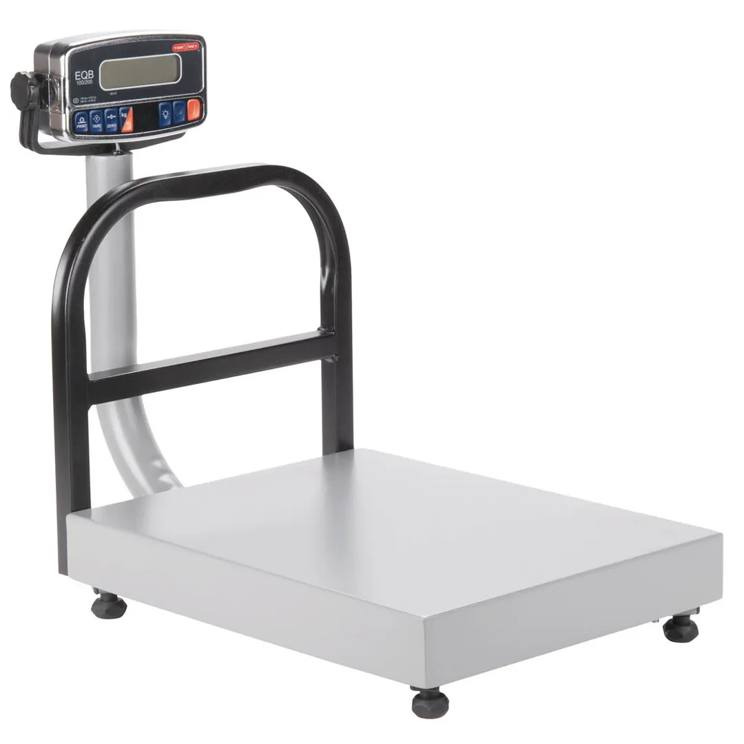 Tor-Rey EQB-100/200 Scale 200 LBS 0.05 LBS Precision 15x19" Platter 1 1/4" Backlit Display Lead-Free Finish