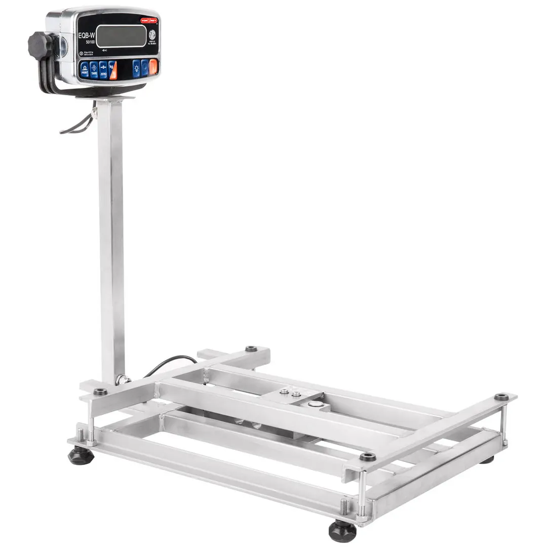Tor-Rey EQB-50/100-W Scale – 50kg/0.01kg, 100lb/0.02lb, Battery, 1¼” Backlit Display, Lead‑Free Epoxy Finish