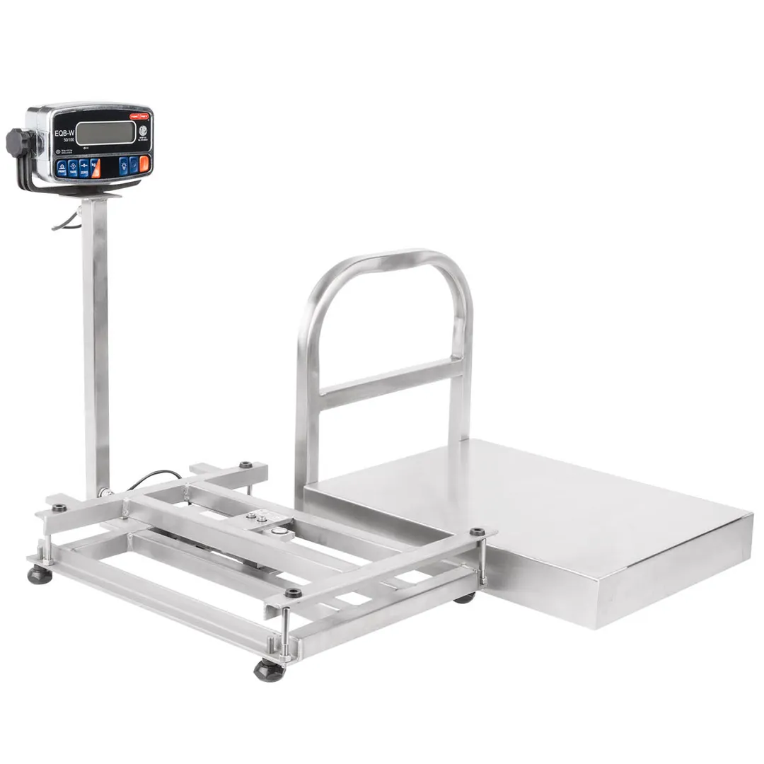 Tor-Rey EQB-50/100-W Scale – 50kg/0.01kg, 100lb/0.02lb, Battery, 1¼” Backlit Display, Lead‑Free Epoxy Finish