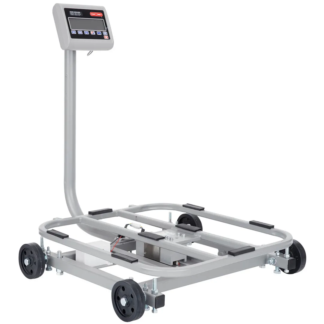 Tor-Rey EQM-200/400 Scale, 400 Lbs/0.1 Lbs, 200 Kg/0.05 Kg, Backlit LCD, Dual Unit, 100‑Hour Battery, Tare