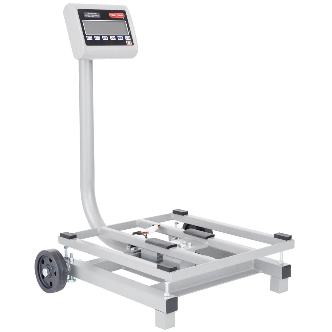 Tor-Rey FS-250/500 Scale – 500 Lbs @0.1, 250 Kg @0.05, Steel, Backlit LCD, Dual‑Unit, 100‑hr Battery, Tare