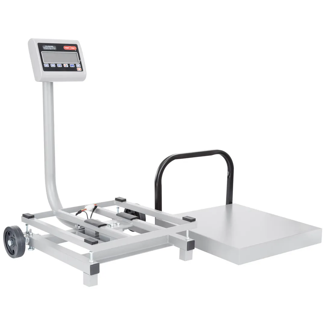 Tor-Rey FS-250/500 Scale – 500 Lbs @0.1, 250 Kg @0.05, Steel, Backlit LCD, Dual‑Unit, 100‑hr Battery, Tare