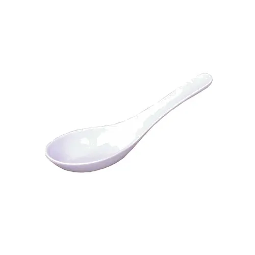 Town 22802/CS Chinese Soup Spoon - 5" Length, 2/3 Oz, White Ceramic
