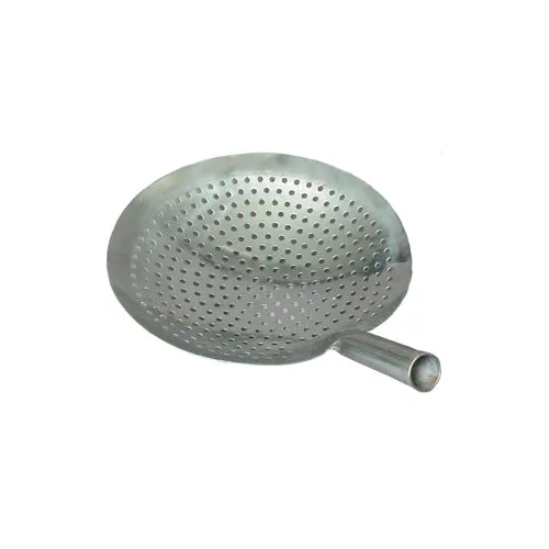 Town 32912 Mandarin Strainer - 12" Perforated Stainless Steel Round Bowl, 5" Handle, 17" Length
