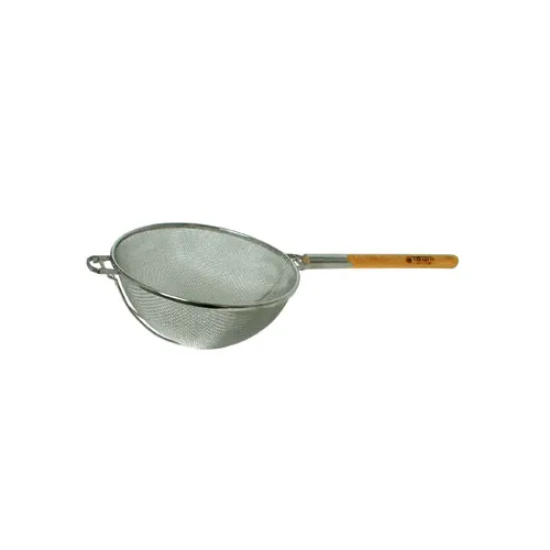 Town 42414S Strainer – 14" Bowl, Double Mesh (Fine & Coarse), 17-1/2" Handle, 18/8 Stainless Steel