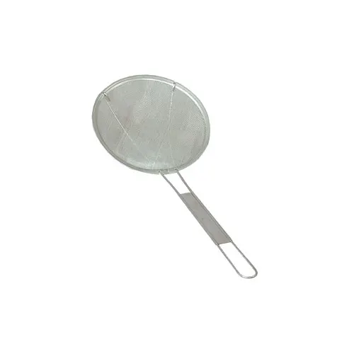 TOWN 42417F/DZ - 7" Round Fine Mesh Stainless Steel Skimmer, 10" Handle, 18/8 Steel, 1 Dozen