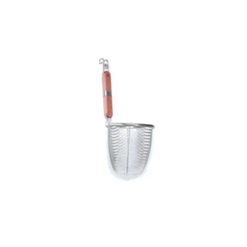 TOWN 42616 Noodle Skimmer – 5-1/2" Dia, 5-3/4" Depth, Stainless Mesh, 9-1/2" Wood Handle, 5" Bowl