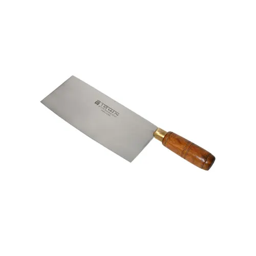 Town 47374/DZ - Chinese Cleaver/Slicer, 8" Blade, Stainless Steel Blade, Wood Handle - Dozen
