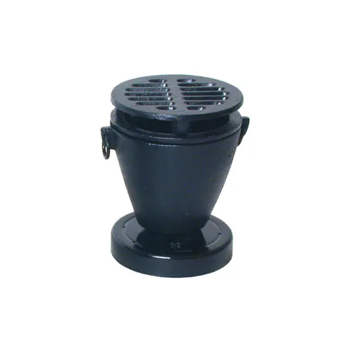 Town 51355 Hibachi Stove Set – 3-1/2" Top Dia. x 4-3/4" H, Cast Iron Grill, Black – Set