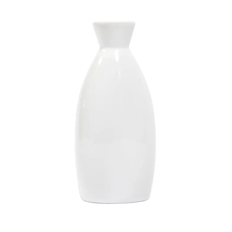 Town 51400/CS - Ceramic White Sake Bottle, 4.5 Oz, 4‑10 Oz Range, Sold per Case - 12/Case