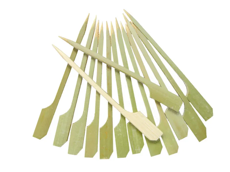 Town 51617 Bamboo Food Paddle, 7" Natural Green, 7" Length, Bamboo Wood - 1/Pack