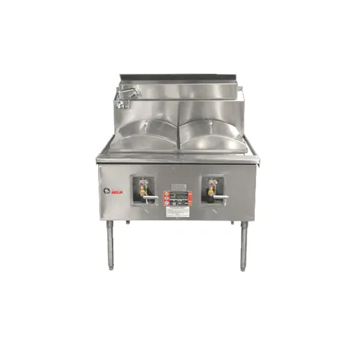 Town CF-2 Cheung Fun Noodle Range, Gas, (2) Section, 41" Deep Base