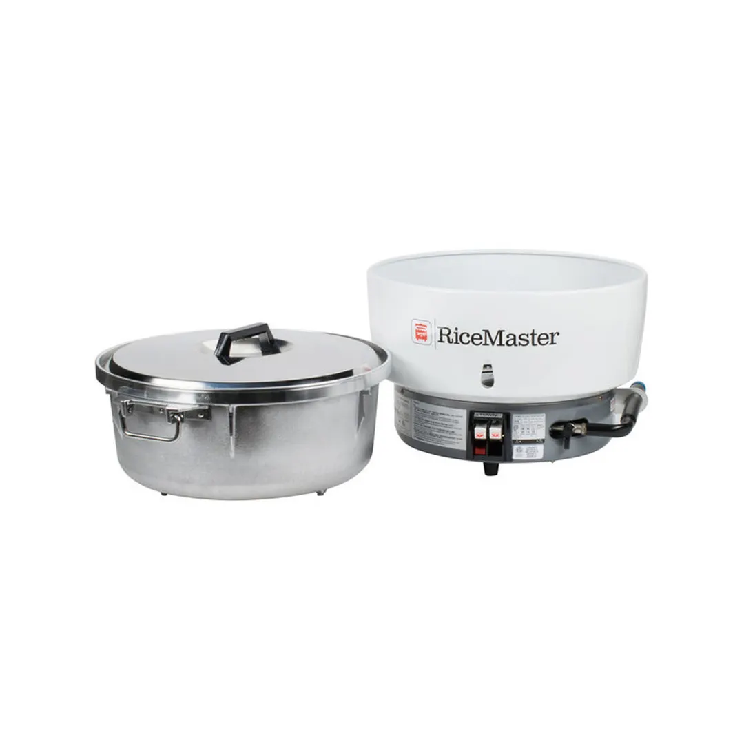 Town RM-55N-R RiceMaster® Commercial Gas Rice Cooker, 110 Cups (55 Cups Raw), Steel Base Color